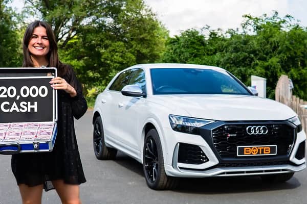 The Audi will come with a case of cash in its boot