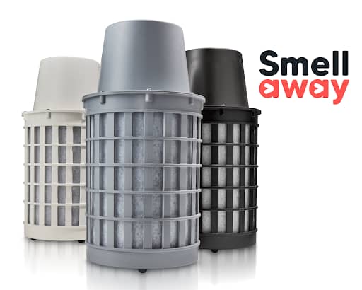 Smell Away’s new HEPA filter removes 99.97% of airborne particles 