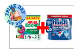 Amazon Prime Day top deal: stock up on Ariel Big One laundry pods and Finish Quantum dishwasher tablets for huge savings