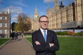 Blake Stephenson MP outside Parliament