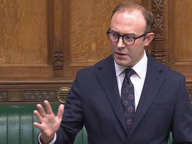 Blake Stephenson MP speaking about the Saturday job in Parliament
