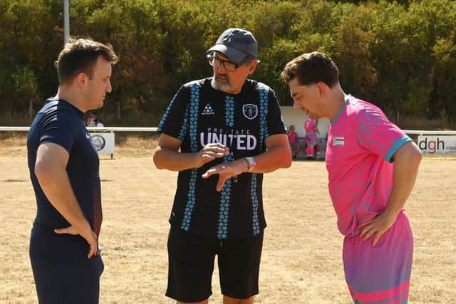 The match was refereed by Luton Town legend Mick Harford