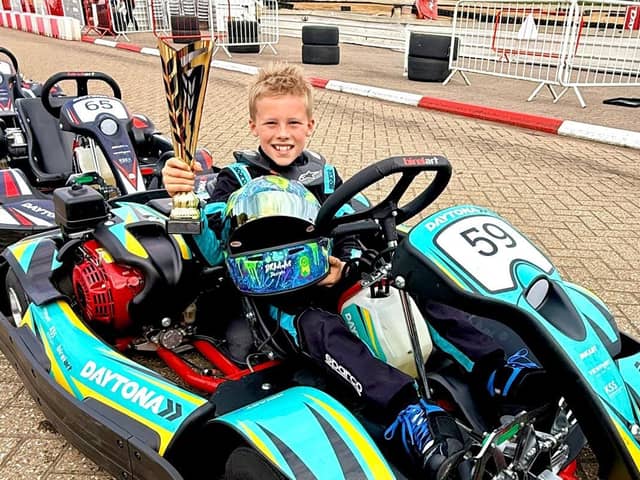 Charlie Marden taking the win