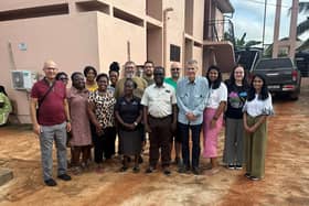 Some of the team on their previous trip to Ghana
