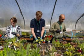 Students gaining practical horticulture skills as part of The Bedford College Group's wider focus on sustainability.