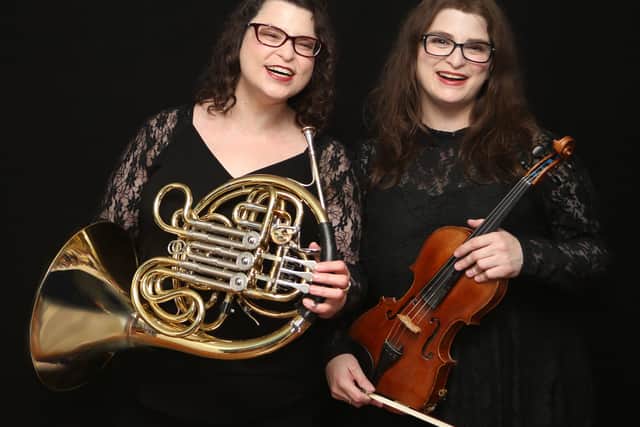 Music teachers Gavriella and Ortal, who perform as the Goldman Sisters.