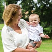 Phoebe Berridge Photography:  Harry, aged six months, with mum, Terri.