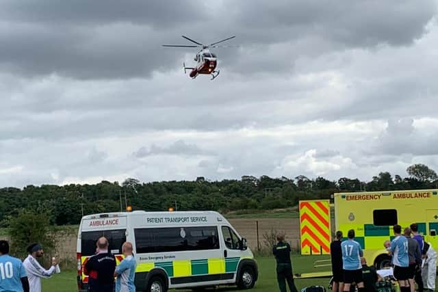 Arlesey Town goalie saves opposition player's life during match