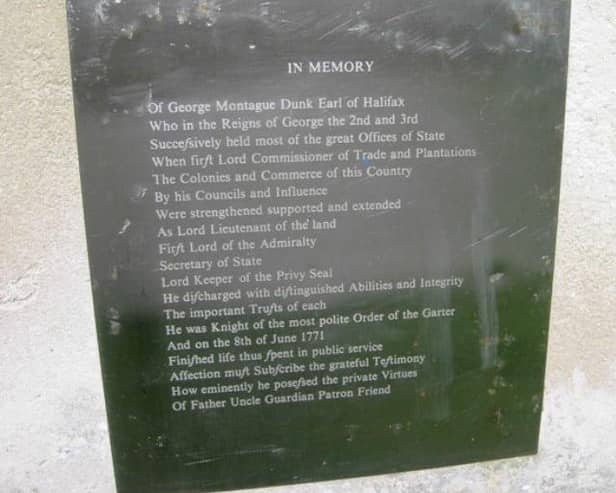 The plaque. Photo: Holly McGivern.