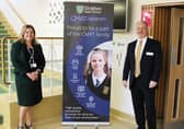 Principal Roz Hodges with Richard Fuller MP