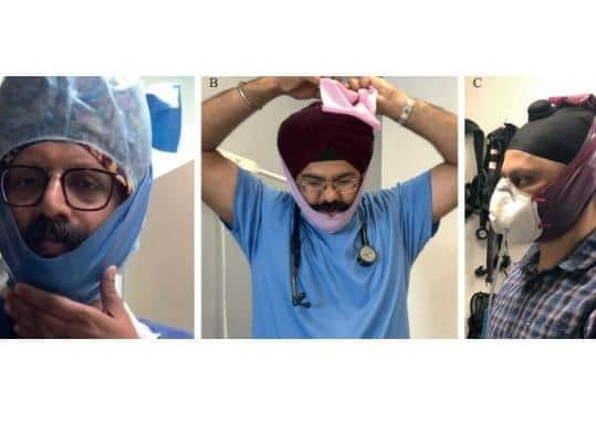 The team behind the innovative ‘Singh Thattha’ technique hopes it will address workforce inequalities affecting bearded individuals working in Covid-19 care