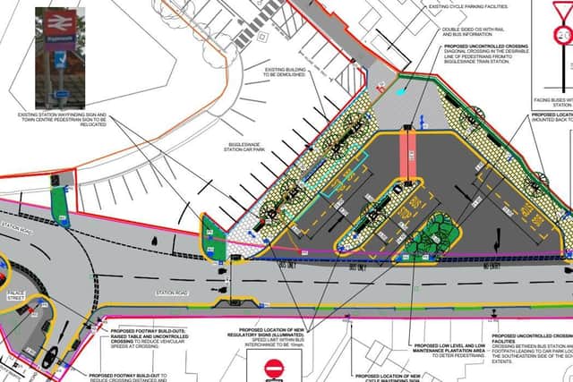 A map of the proposed interchange