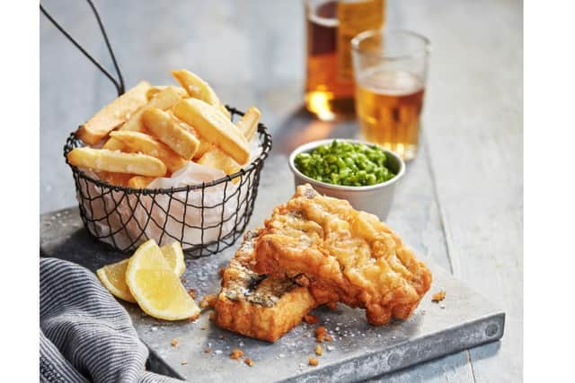 Vegan fish and chips