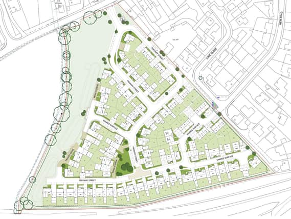 Site plan for Hayfield Park at Bromham