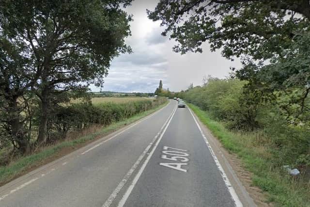 The A507 between Clophill and Chicksands (Google)