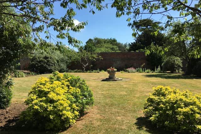 AFTER: the walled garden. Photo: MOD.