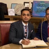 Bilal Farooq and Mayor Cllr Tahir Malik.
