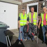Biggleswade Good Neighbours litter picking before the crisis.