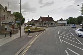 Biggleswade High Street leading to its junction with The Baulk