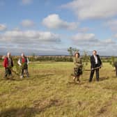 L to R: Rod Calvert (Lead for the Bedfordshire Queen’s Green Canopy Group), Cllr Steve Dixon (Executive Member for Sustainability and Transformation), Helen Nellis (HM Lord-Lieutenant of Bedfordshire) Cllr Richard Wenham (Leader of Central Bedfordshire Council), Madeline Russell (Mayor of Biggleswade), Grant Fage (Deputy Mayor of Biggleswade)