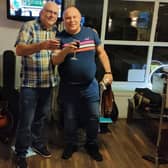 Woody and Walsh played four gigs in one day to raise just over £2,000 for Sue Ryder St John's Hospice