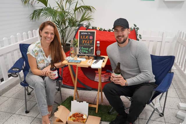 Corrie and Michael at Luton Airport