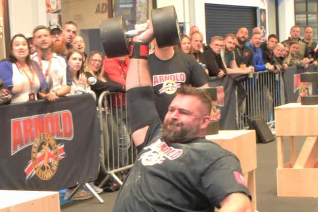 Arnold UK Strongest Disabled Man games. Photo: Tony Butcher.