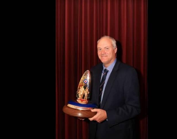 Steve Darlow with his award. Photo: RAF Benevolent Fund.