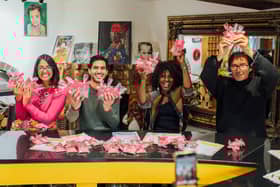L to R: Pritti Saggi, Aneesh Popa, Patti Sloley and Jean-Christophe Novelli