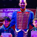 Noah and Benji from Biggleswade, pictured with Ringmaster Attila, received the prestigious Silver Chief Scout Award