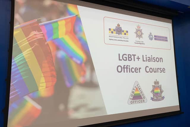 The course was aimed at LGBT+ Liaison Officers