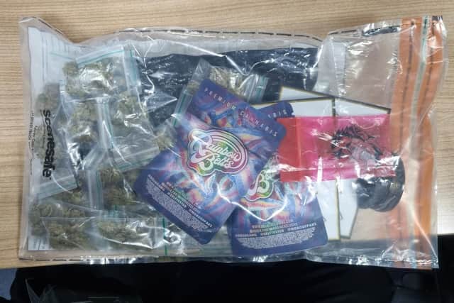 The seized drugs. Image: Bedfordshire Police.