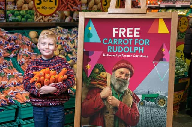 The wonky carrots are being given out free of charge