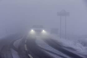The Met Office has issued a yellow weather warning for dense fog
