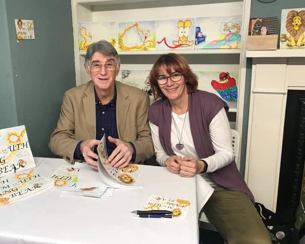 David and Lisa at the book signing.