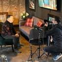For Men To Talk founder, Luke Newman, and ITV Anglia’s ‘On Screen
Journalist’ Callum Fairhurst.