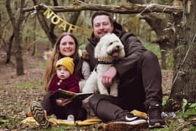 Verity, Noah and Josh celebrating Noah's birthday. Photo: Luna Louise Photography.