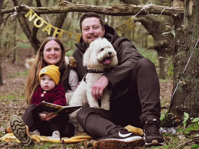 Verity, Noah and Josh celebrating Noah's birthday. Photo: Luna Louise Photography.