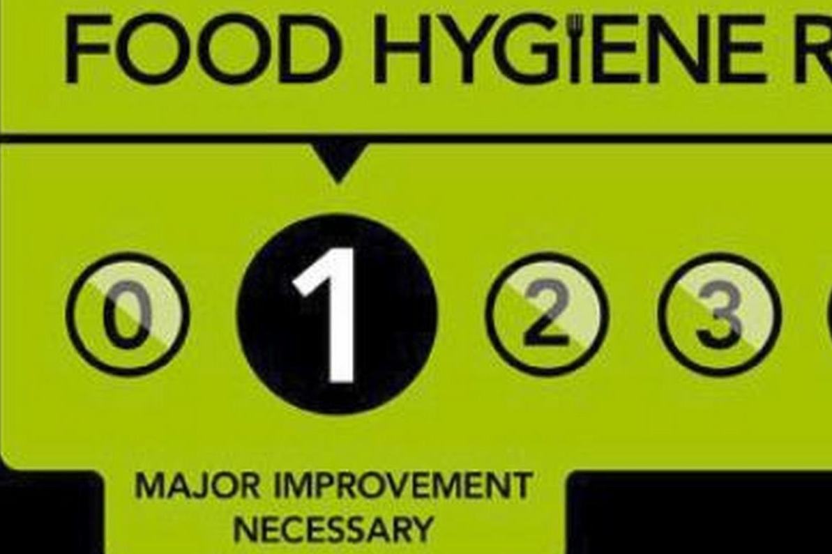 Takeaways and food stores where major improvement is needed.