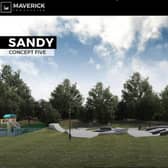 The final skatepark design. Credit: Maverick