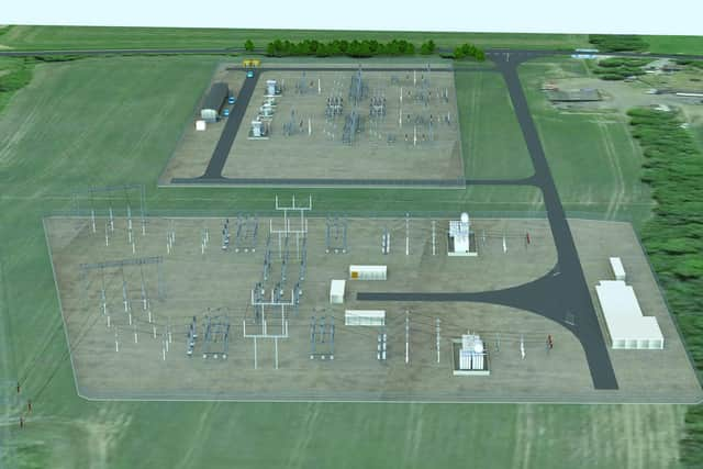 Biggleswade Substation Plan.