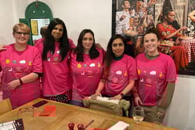 Left to right - Lesley Flack, Kam Chana, Hannah Morris, Sarah Pattni, Michaela Field.