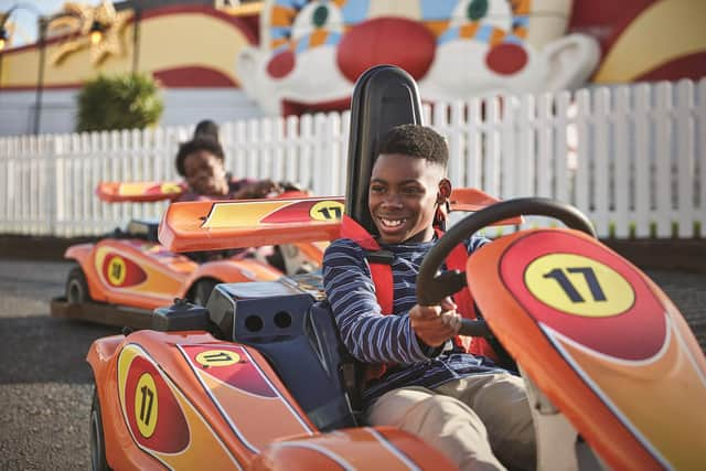 Children having fun with Butlin's Go Karts