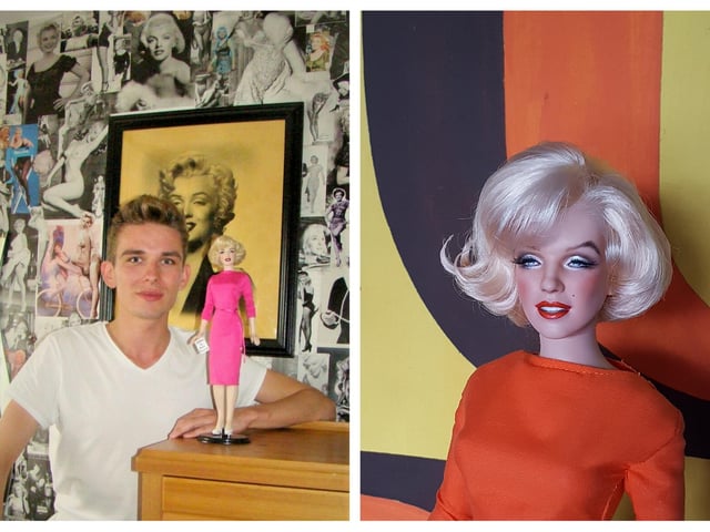 Adam, left, and right, a Jean Norman Dolls creation.