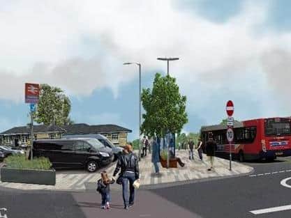 A designer's drawing of the transport interchange. Photo: CBC.
