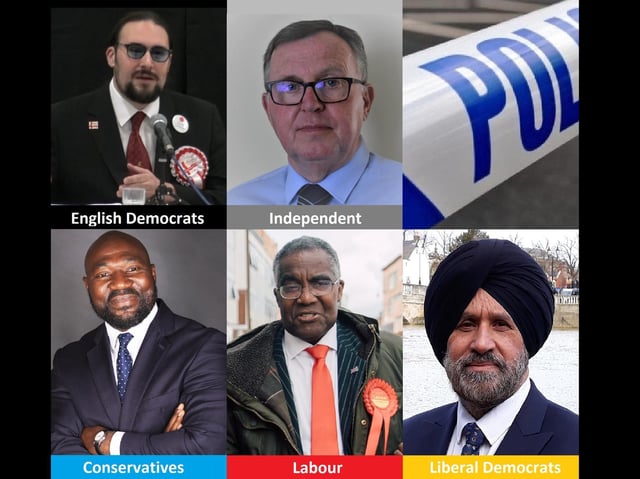 Five candidates are in the running to be Bedfordshire's next police and crime commissioner (PCC)
