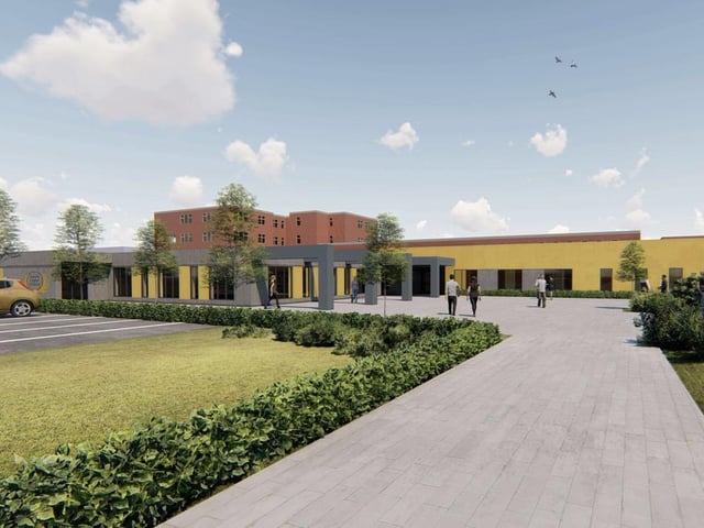 An artist's impression of the school