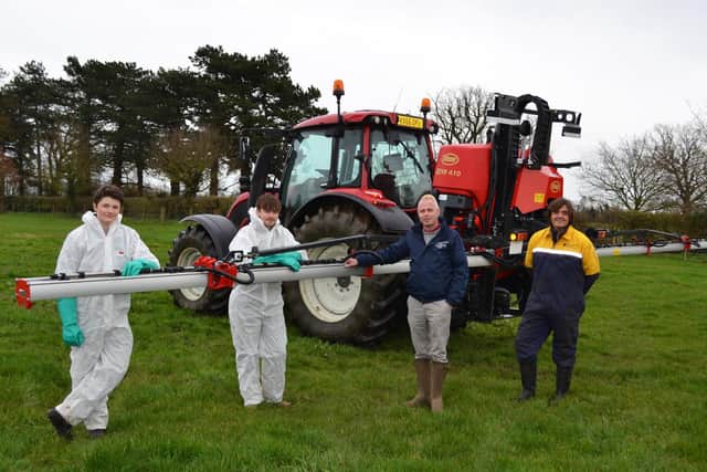 Trainee farmers at Shuttleworth College get to use this £22,000 Vicon crop sprayer
