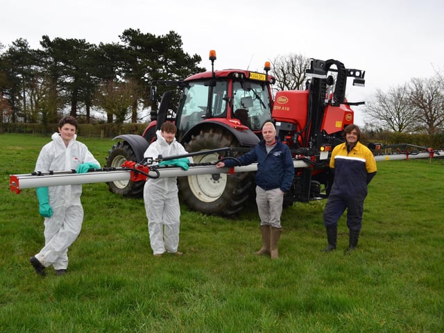 Trainee farmers at Shuttleworth College get to use this £22,000 Vicon crop sprayer