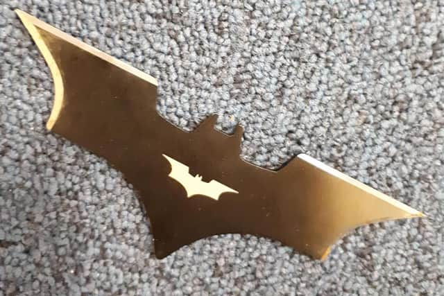 The 'batarang' style weapon